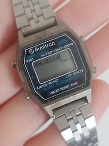 VTG Armitron Chronograph Water Resist Digital Quartz Watch Multi-Alarm 45/6695 - Picture 1 of 7