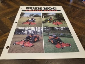 BUSH HOG Finishing Mowers Sales Brochure 8 Pages Ath600 Ath720 Ath900 - Picture 1 of 1