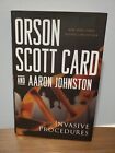 Invasive Procedures SIGNED 1ST EDITION 1ST PRINT Aaron Johnston Orson Scott Card