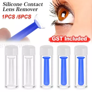 UP10 Silicone Contact Lens Remover Suction Forceps Plunger Inserter Sucker Stick - Picture 1 of 22