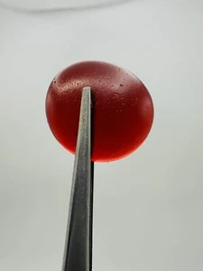 Vintage Estate Sea Glass 4.1g DAVENPORT BOTTOM Round Red Medium JQ - Picture 1 of 9
