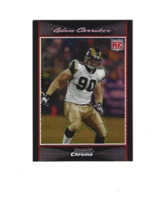 2007 Bowman Rifrattori Cromati #BC6 Adam Carriker/500 RAMS - Foto 1 di 2