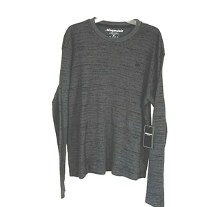 Aeropostale Thermo Gr. Large Shirt Herren A87 Waffelstrick anthrazit NEU Z1 - Bild 1 von 6