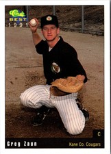 1991 Classic Best Kane County Cougars Greg Zaun #14 Kane County Cougars