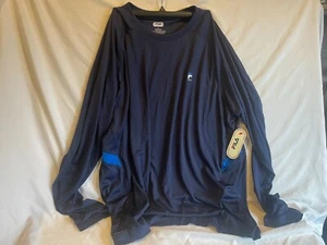 NWT - Boys Fila Performance Shirt Quick Dry Sz XL Blue w/ blue stripe - Picture 1 of 1