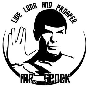 Leonard Nimoy Spock Vinyl Decal Sticker Car Window Bumper Wall Laptop Star Trek - Picture 1 of 8