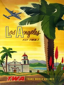 4029.Aviation decorative Poster.Home room interior design.Wall art.Los Angeles - Picture 1 of 1
