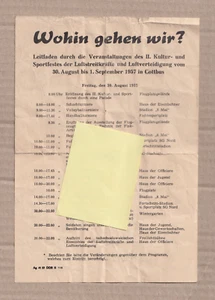 DDR-Leitfaden __/|*|\__ "II. Kultur- u. Sportfest der Luftstreitkräfte 1957" - Bild 1 von 2