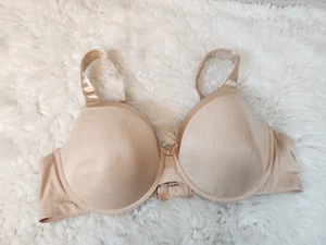 Vanity Fair Women's Nude Satin Full Coverage Shaped Underwire Bra Size 44C - Picture 1 of 3