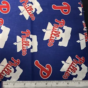 34x59 MLB Philadelphia Phillies Liberty Fabric 100% Cotton NEW - Picture 1 of 1