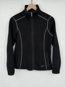 Chaqueta polar Kuhl Alfpaca para mujer talla XS cremallera completa negra gris mezcla acrílica - Imagen 1 de 9