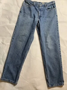2002 Levi’s Original Riveted Blank Red tab  High Waisted Denim Jeans 34 X 31 - Picture 1 of 7