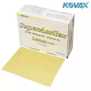KOVAX K-800 Grit Super Assilex Sheet Lemon 50 Sheets/Box Eagle Abrasives - Picture 1 of 2