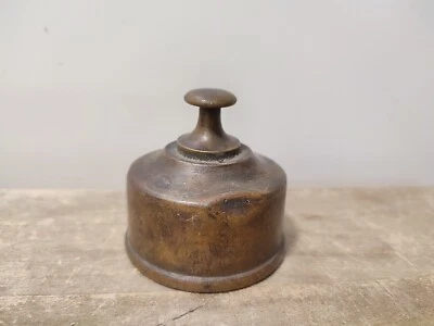 Poids " Tare " ancien en laiton pour balance Roberval Vintage - Pas courant ! - Photo 1/4