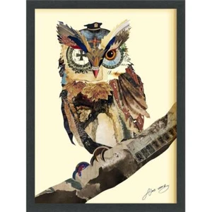 Empire Art Direct The Wisest Owl Alex Zeng s dimensional collage under glass ... - Picture 1 of 1