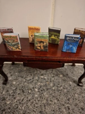 Dolls House Miniature Book Set Of Harry Potter X7 Readable Pages - Image 1 of 3