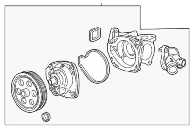 Genuine GM 2013-2022 Chevrolet GMC Cadillac Colorado Canyon Water Pump 25201452 — 第 1/2 张图片