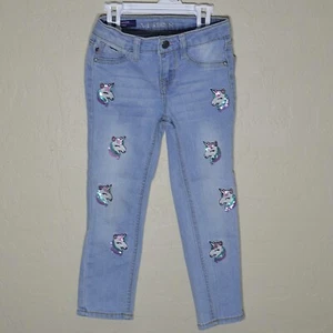 VIGOSS Jeans Girls 4 Unicorns The Jagger Skinny Adjustable Waist - Picture 1 of 11