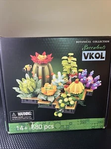 Succulents Building Set Vkol 680 Pieces - Picture 1 of 4