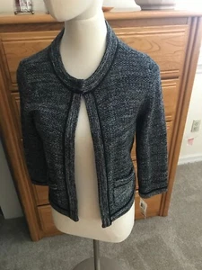 Style & Company Womens Short Waisted Knit Blazer Size M  New - Picture 1 of 5