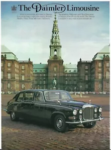 Daimler DS420 Limousine Specifications c1972-1973 UK Market Foldout Brochure - Picture 1 of 2