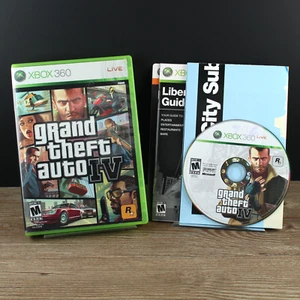 Xbox 360 Grand Theft Auto IV GTA 4 Completo con Manual + Mapa + Manual - Probado - Imagen 1 de 8
