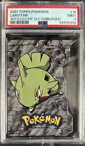 2001 Topps Pokemon Johto League Champions Larvitar Die Cut #16 - PSA 9 - Picture 1 of 4