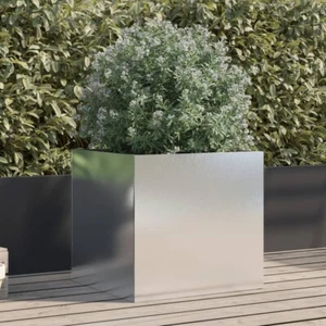 Pflanzkübel Silbern 49x47x46 cm Edelstahl - Bild 1 von 11