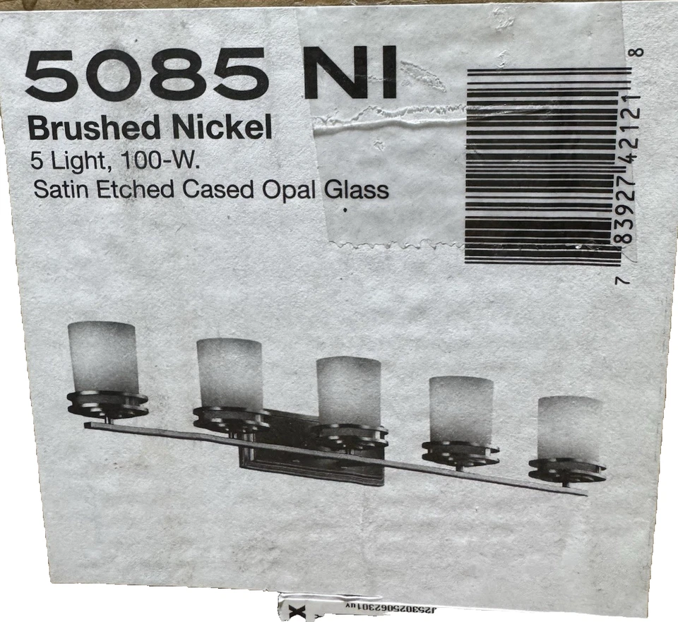 Kichler Lighting 5085ni Hendrik Contemporary Bathroom Light in Brushed Nickel