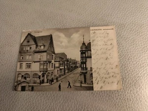 Postkarte AK - Herborn.Wilhelmstrasse.Hickegrund Deutsches Reich  - Bild 1 von 12