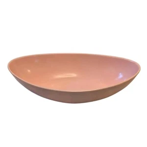Mid Century Vintage Baby Pink Melamine Melmac Unbranded Oval Vegetable Bowl - Picture 1 of 3