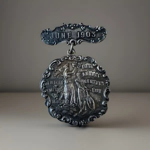 Antik Edwardian 1903 Braxmar Sterling New York American Journal 925 - Bild 1 von 16