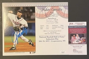 John Smoltz Signed 8x10 Atlanta Braves Autographed JSA COA Rare Hall Of Fame - Picture 1 of 3