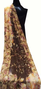 LUXURIOUS JMVR WOOL LADY CASHMERE PASHMINA FLORAL SHAWL WRAP THROW STOLE SCARF - Picture 1 of 7