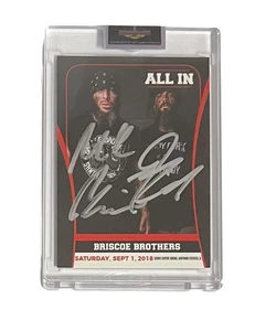 Briscoe Brothers Dual Autographed ALL IN Trading Card Trading Signed Cased - Picture 1 of 2