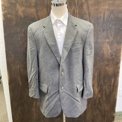 Blazer Polo Ralph Lauren Gris 100% Cachemira Hecho en Canadá 44R Foto 1 de 4