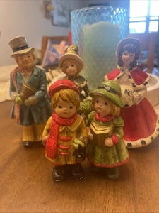 Vintage Karoling Familie Figuren Charles Dickens Keramik Karolinger Japan RB - Bild 1 von 12