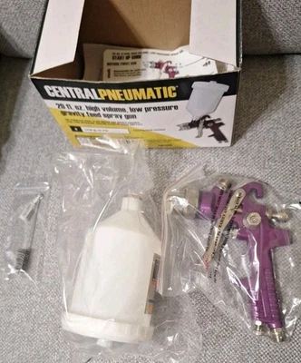 Central Pneumatic 20oz High Volume Low Pressure Gravity Feed Spray Gun #47016 - Image 1 of 3