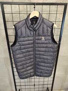Guinness Mens Quilted Padded Gilet Body Warmer Grey Medium Outdoor Jacket - Picture 1 of 6