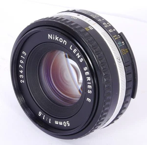 Nikon Lens Series E PANCAKE 50mm 1:1.8 NIKKOR Ai-S SHARP Lens for FILM & Digital - Picture 1 of 7