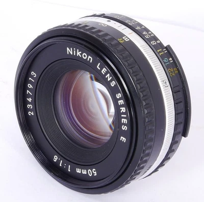Nikon Lens Series E PANCAKE 50mm 1:1.8 NIKKOR Ai-S SHARP Lens for FILM & Digital - Image 1 of 4