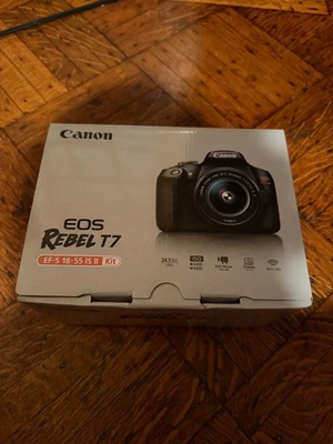 Cámara réflex digital Canon EOS Rebel T7 con lente de 18-55 mm | Wi-Fi incorporado | CMOS de 24,1 MP Foto 1 de 4