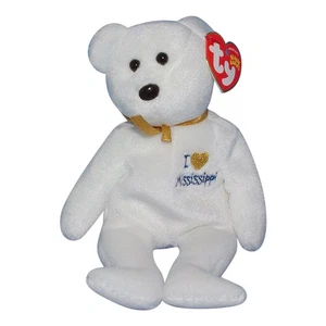 Ty Beanie Baby Mississippi I Love - MWMT (Bear State Bear) - Imagen 1 de 1
