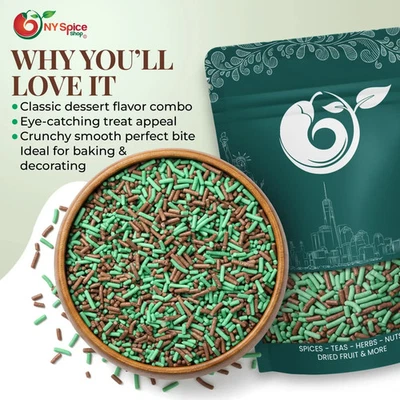 Chocolate Mint Sprinkles - Premium Quality Sprinkles by NY Spice - Image 1 of 4
