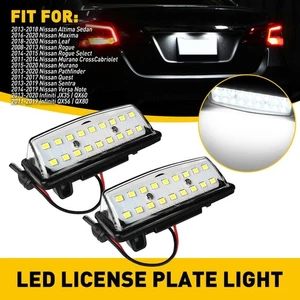 White LED License Plate Light Housing For 2013-2019 Nissan Altima/Sentra/Maxima - Picture 1 of 12