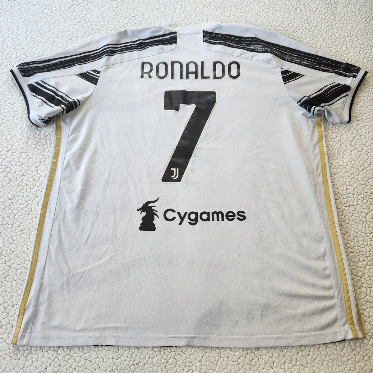 Juventus Cristiano Ronaldo White International Club Soccer Fan