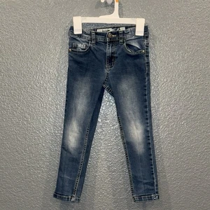 Primark Denim Co. para niñas Pantalones de mezclilla ajustados azules talla 5/6 años cintura ajustable - Imagen 1 de 12
