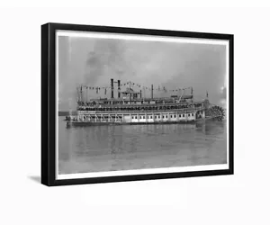 Steamboat see New Orleans A 1910 gerahmtes Foto - Bild 1 von 3