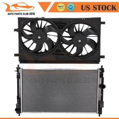 Radiator and Cooling Fan Assembly Fit for 2011 2012 2013 -2014 Chrysler 200 Foto 1 de 4