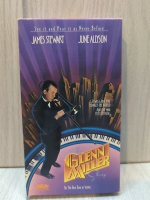 The Glenn Miller Story VHS James Stewart June Allyson Big Band Leader Biopic Foto 1 de 4